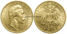 Germania - Guglielmo II - 20 marchi oro 1898 A