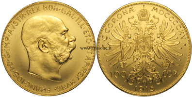 Austria 100 corone 1915 