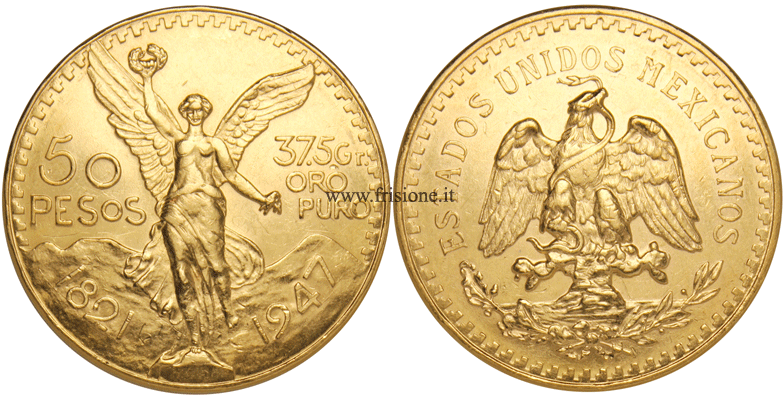Messico - 50 Pesos oro 1947 - messicano d'oro